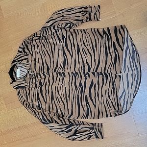 Willow Animal Print Button-down